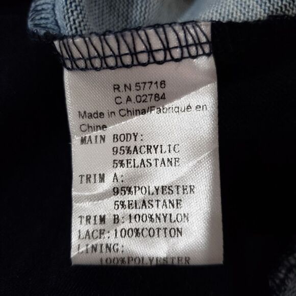 Papillon Small Long Sleeve Blue Lace Check Ruffles Grannycore Dress - Picture 11 of 12